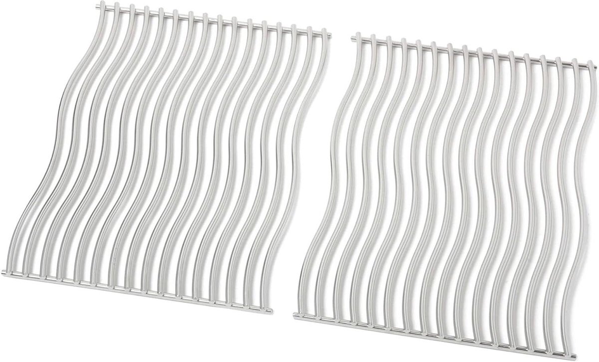 Grillrooster - Vangrooster - Buiten koken - Fijn staal - 53 x 38 cm - Zilver