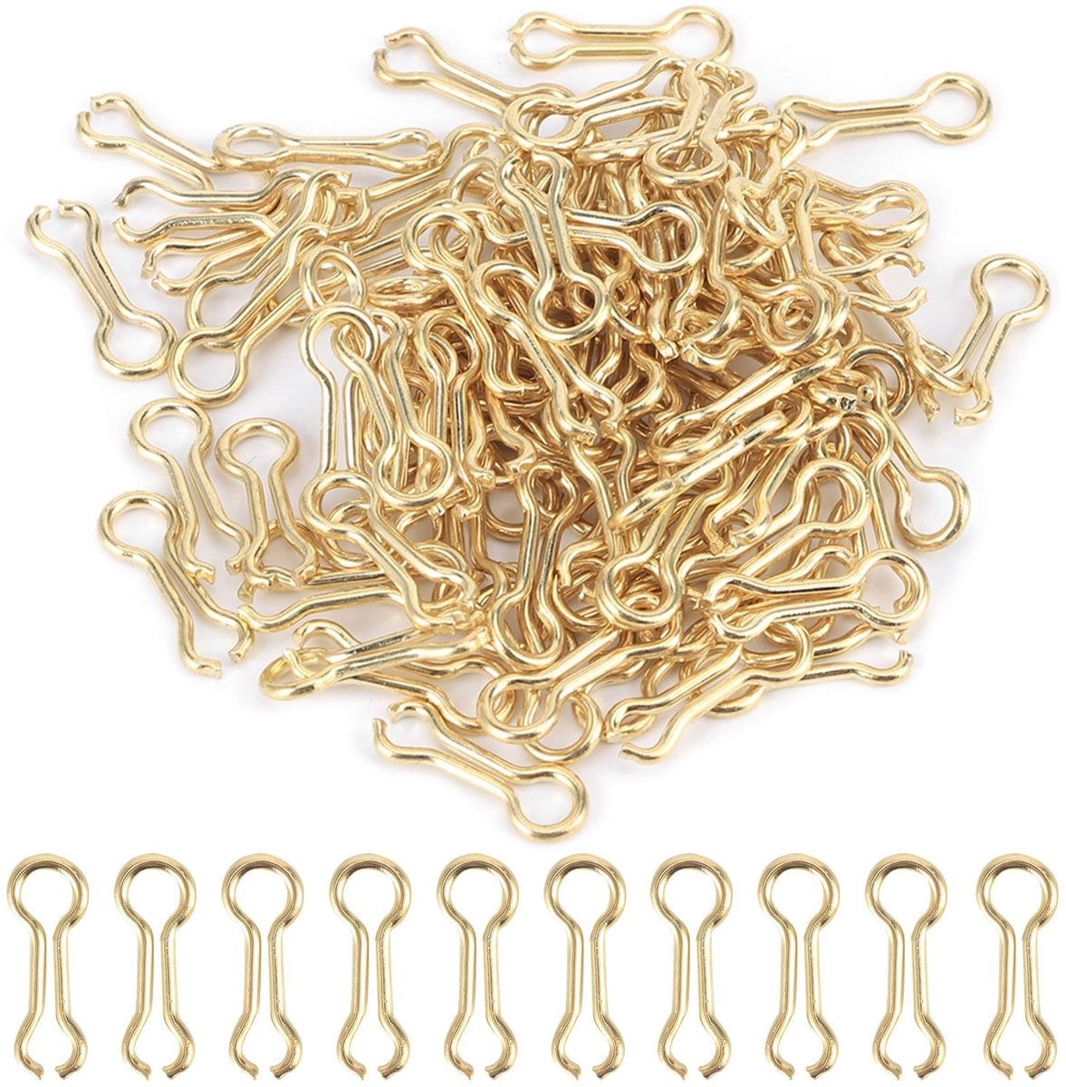 aladdien - Carp Fishing Sinker Eyes - Duurzame Eyelets - 300 Stuks - Vissen - Accessoires voor Vissers - Hoogwaardige Kwaliteit - Geschikt voor zoet...