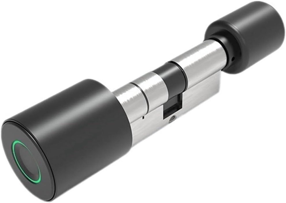 Slim Deurslot - Biometrisch Slot - Huis Beveiligen - Verstelbare Cilinder - 60-100 mm - Zwart