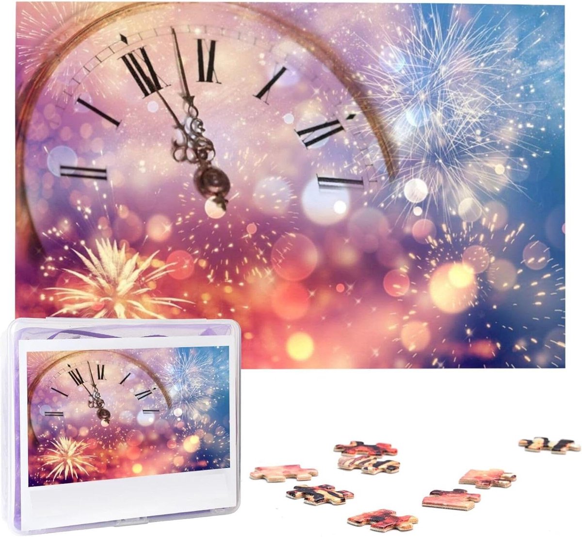 Houten Puzzel - Foto Puzzel - Ontspanning Thuis - Gepersonaliseerd Ontwerp - 1000 Stukjes - Nieuwjaar