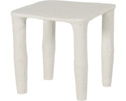 WOOOD Vion Lage Bijzettafel - Papier Mache - Off White - 40x40x40