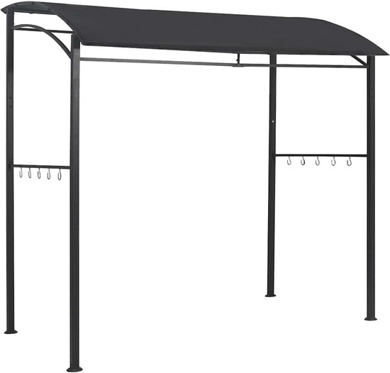 BBQ paviljoen - Buitenkeuken overkapping - Gezellig buiten koken - Met 10 ophanghaken - 215 x 150 x 220 cm — afbeelding 4