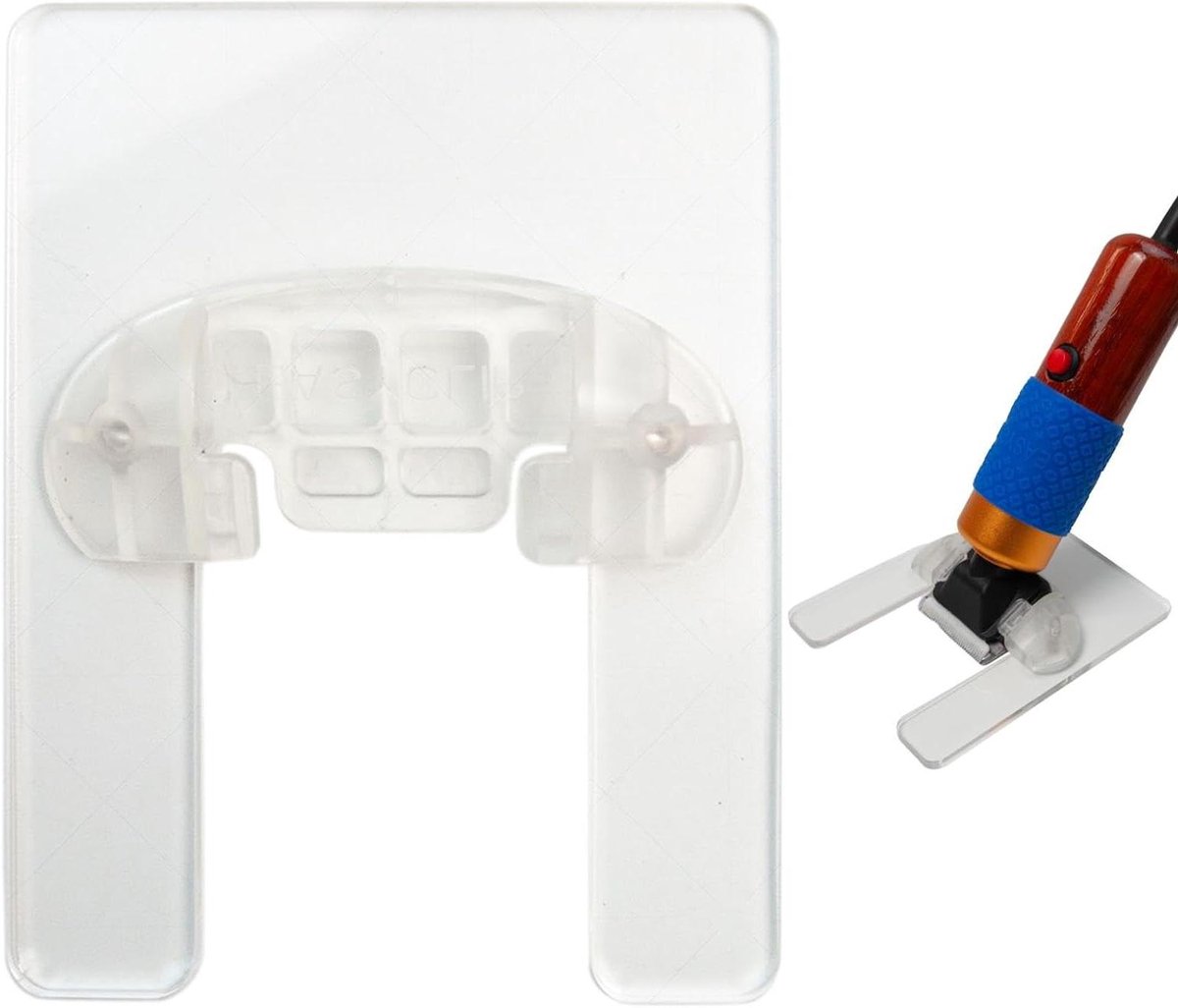 Geleiderail Tapijtsnijder - Tapijt Trim Gids - Nauwkeurig Tapijt Snijden - Eenvoudige Observatie - 13 x 10 cm - Transparant
