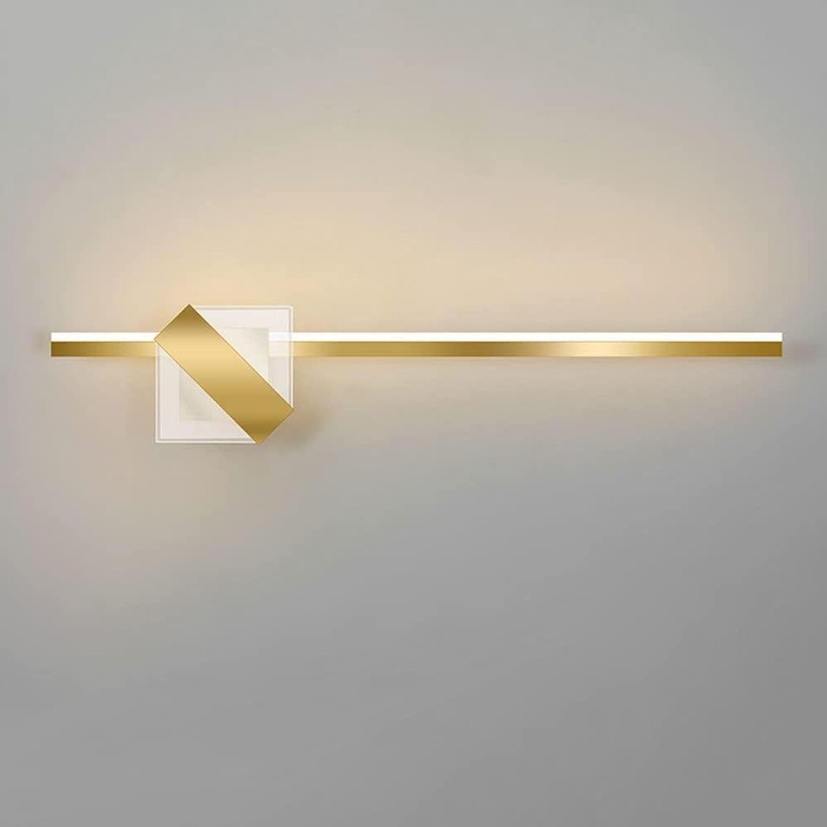 Spiegellamp - Badkamerlamp - Make-up aanbrengen - Verstelbare Lichthoek - 60 cm - Goudkleurig