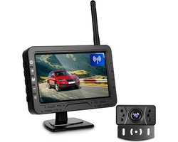 Achteruitrijcamera Set - Parkeerhulp Camera - Veilig Parkeren - Draadloze HD Beeldoverdracht - 43 Inch Scherm - Zwart