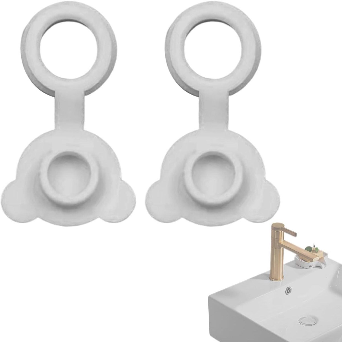Badstop Siliconen - Afvoerstop Bad - Water Dicht Maken - Lekvrij Design - 6 gram - Grijs