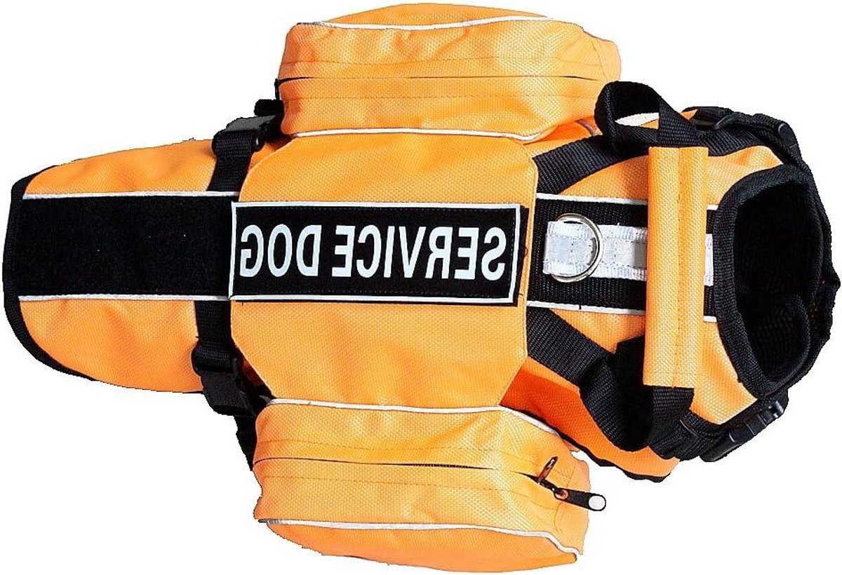 Honden Rugzak - Draagtas Vest - Outdoor Avontuur - Verstelbare Banden - Maat M - Oranje