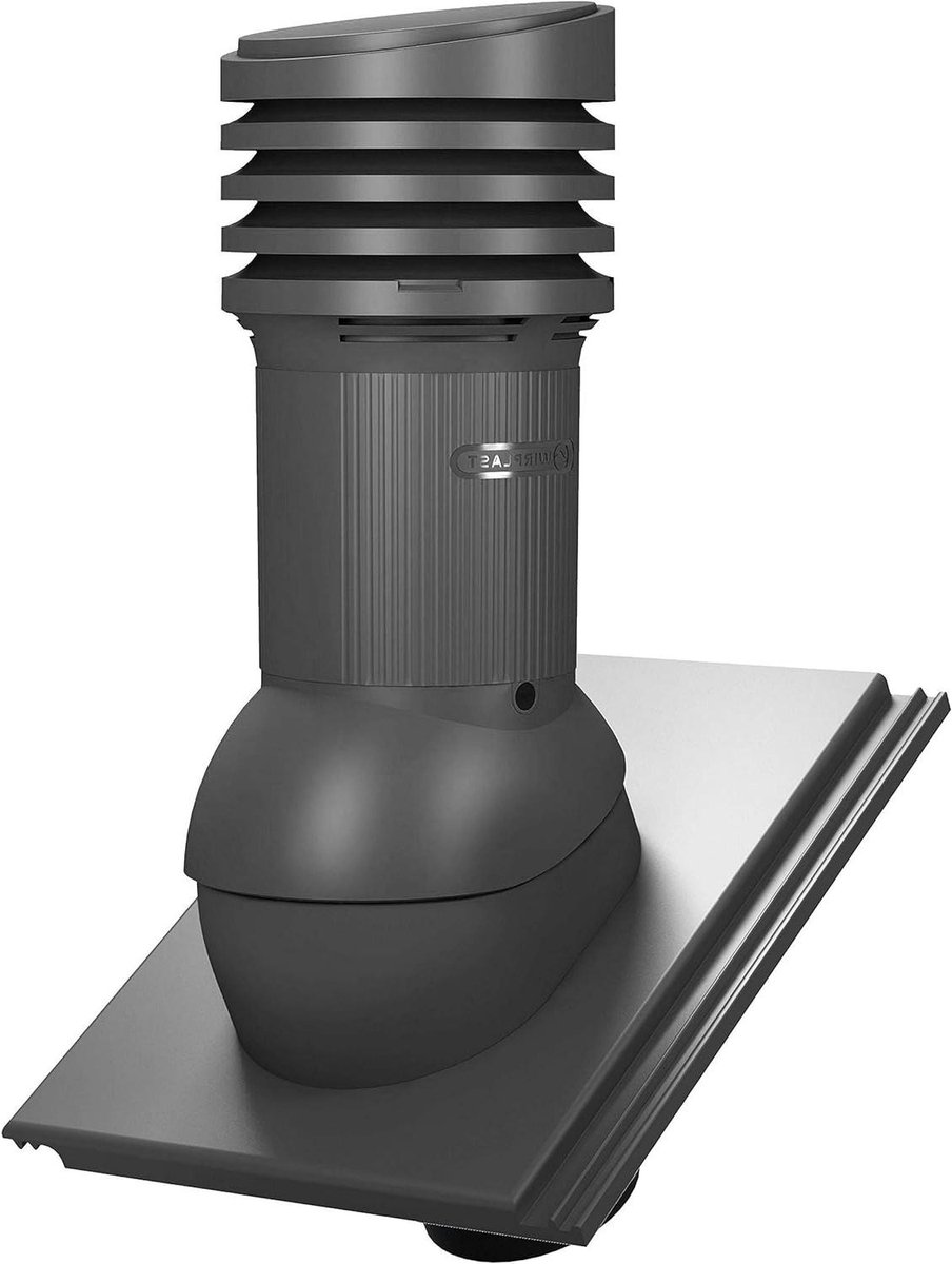 Dakdoorvoer - Ventilatieschoorsteen Ontluchter - Huis Ventileren - Geïntegreerde Waterpas - DN150 150mm - Grafiet