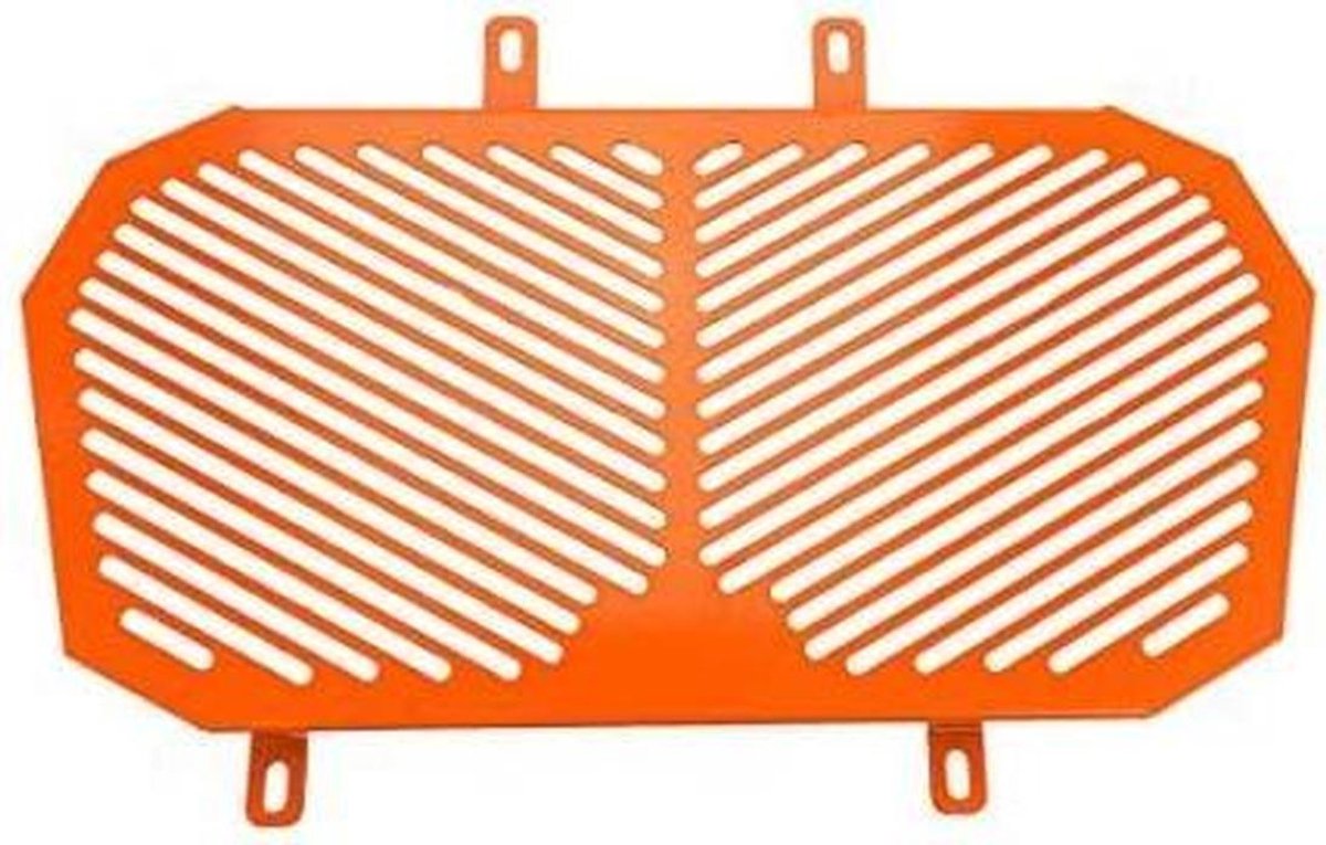 Koeler rooster - Beschermingsrooster motor - Motor beschermen - Aluminium gepoedercoat - Eenvoudige montage - Oranje