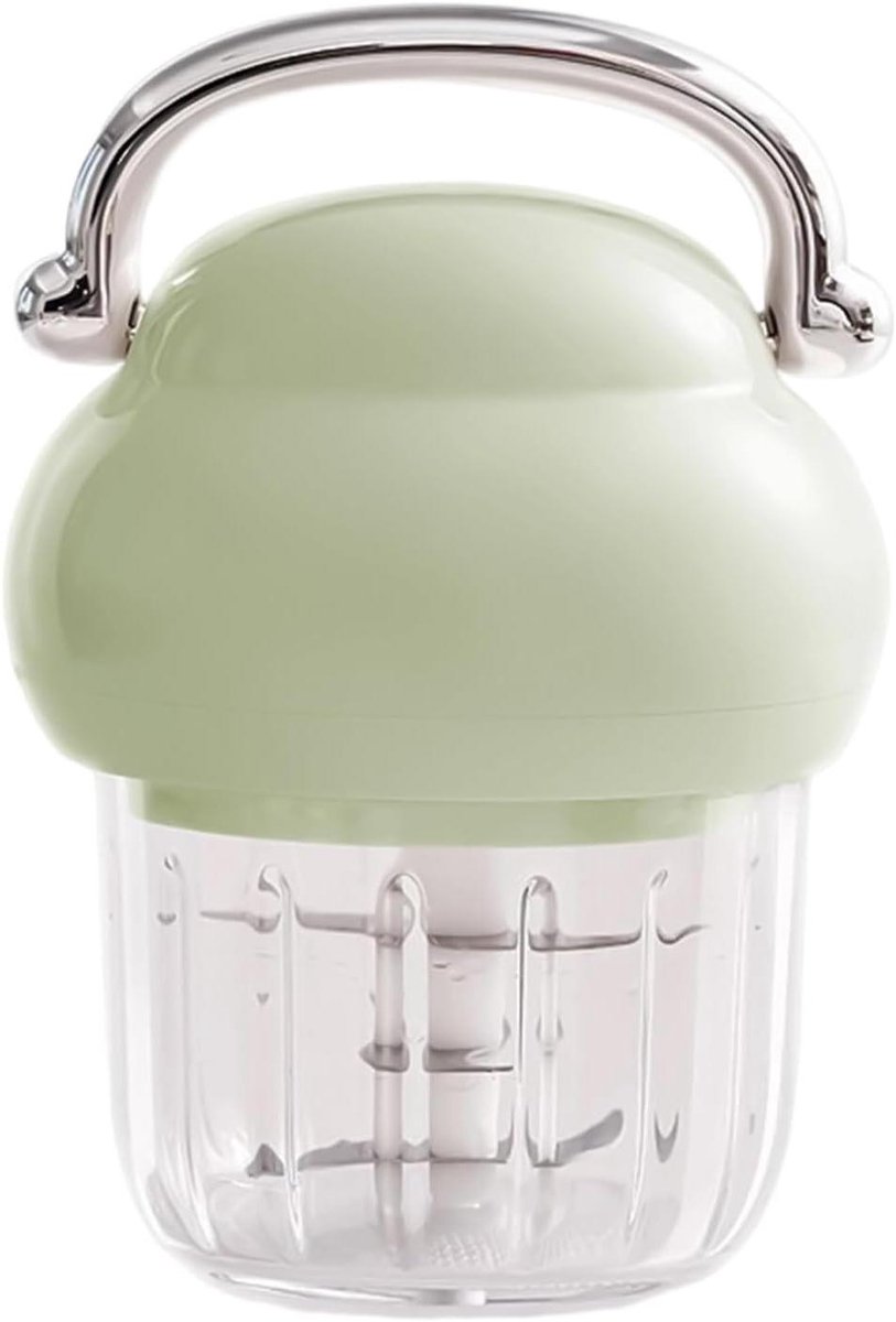 Mini Keukenmachine - Voedselhakker - Maaltijden Bereiden - Oplaadbaar Draadloos - 350 ml - Groen