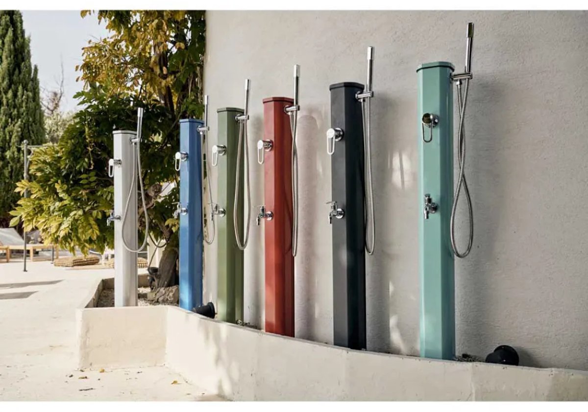 Formidra Jolly Go solar buitendouche 20 liter - Capri blauw