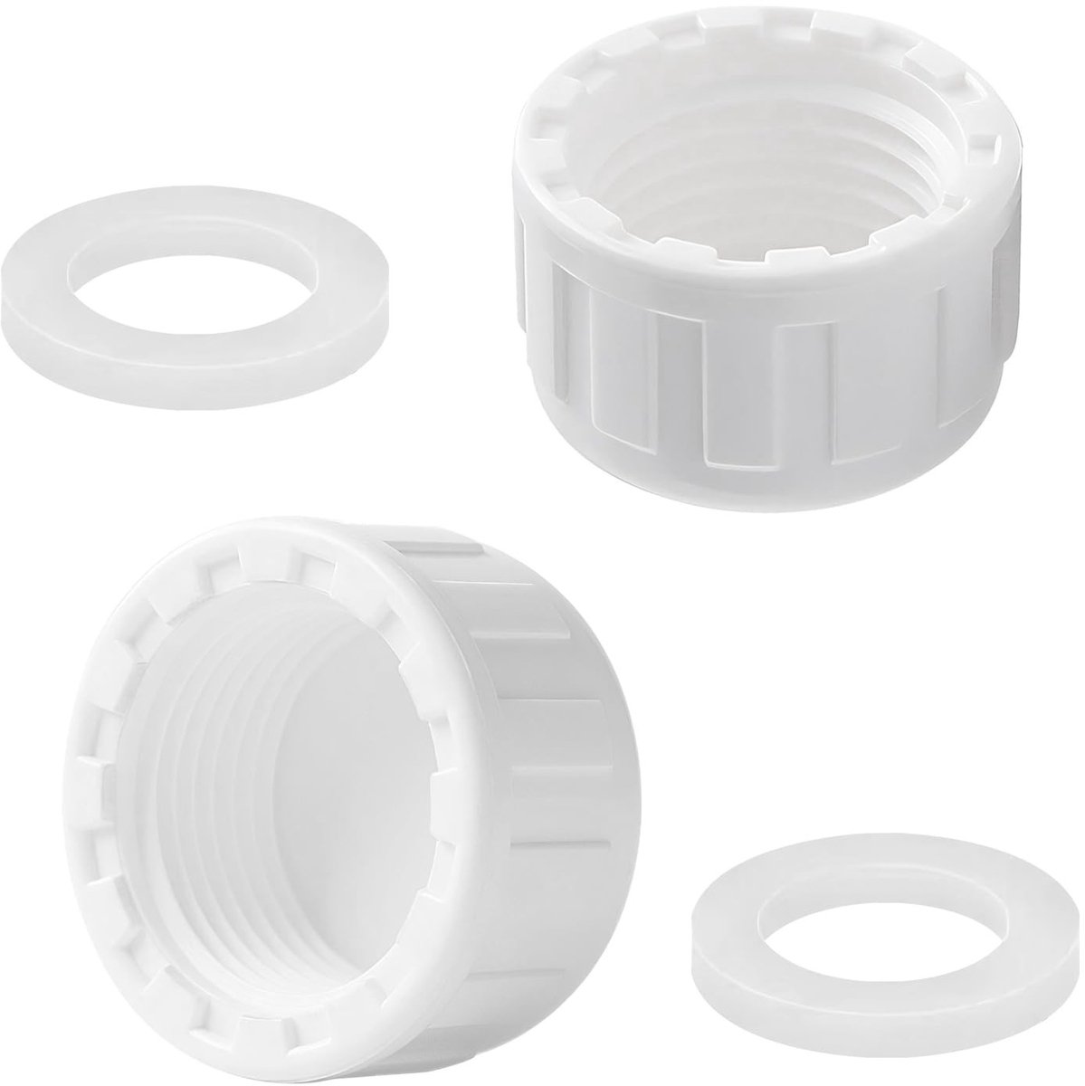 Qrity PVC Draaddop 20 mm - 2 Stuks - Afvoerbuisdoppen met O-ring voor Veilige Afsluiting
