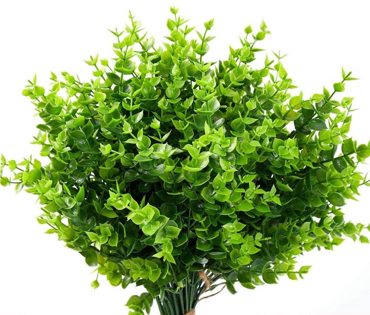 Allecto - Kunstbloemen - UV Bestendig - Perfect voor Buiten - Groen - Decoratieve Planten - Bruiloft en Tuin Decoratie - Set van 12