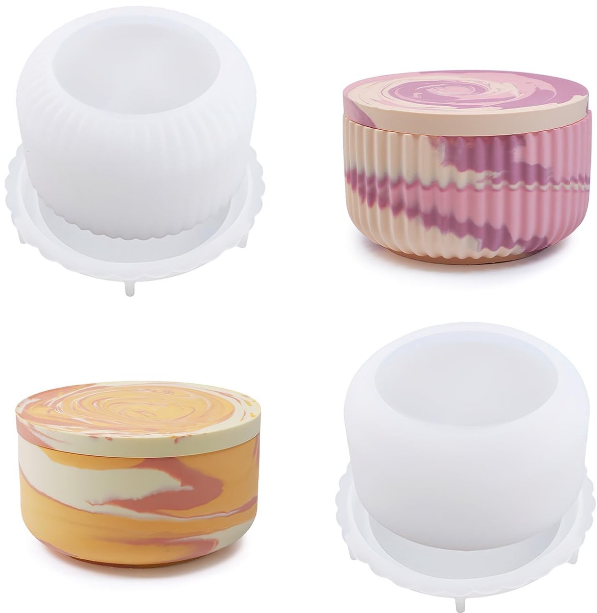 Store_7 - Siliconen Vorm Kandelaar - Herbruikbaar - Meerkleurig - Kaarsenhouder - Voor creatief gebruik - Geschikt voor decoratie