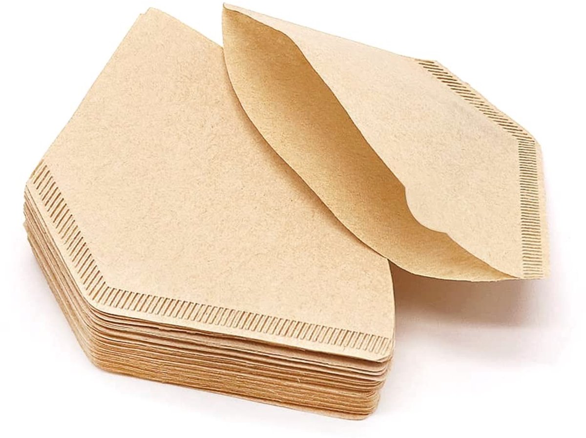 Allecto - Koffiefilters Cone 101 - 200 Stuks voor Pour-Over Koffiemakers - Ideaal voor 1-2 Kopjes - Perfecte Filterkwaliteit - Geschikt voor Koffie...
