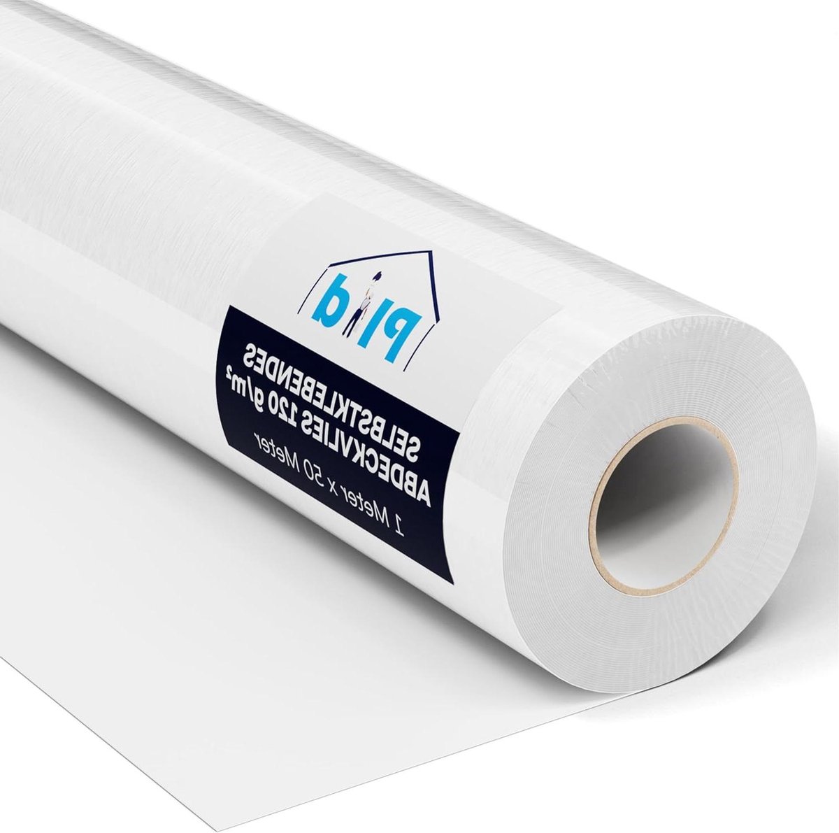 Schilder afdekvlies - Vloerbescherming rol - Oppervlaktes beschermen - Zelfklevende onderkant - 50m x 1.2m - Wit