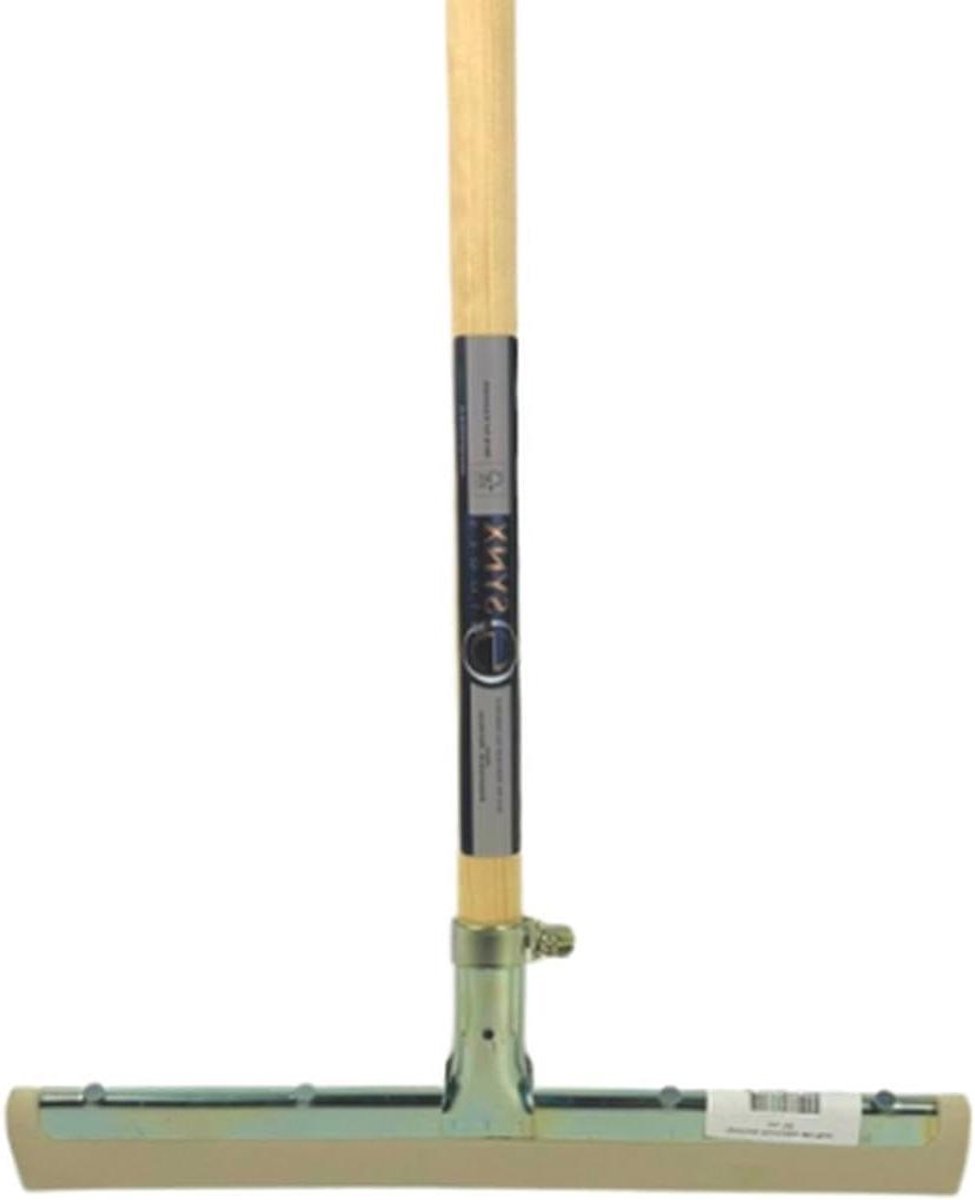 Vloertrekker - Vloerwisser - Vloeren Drogen - Natuurlijk Rubber - 35cm Breed 150cm Steel - Wit