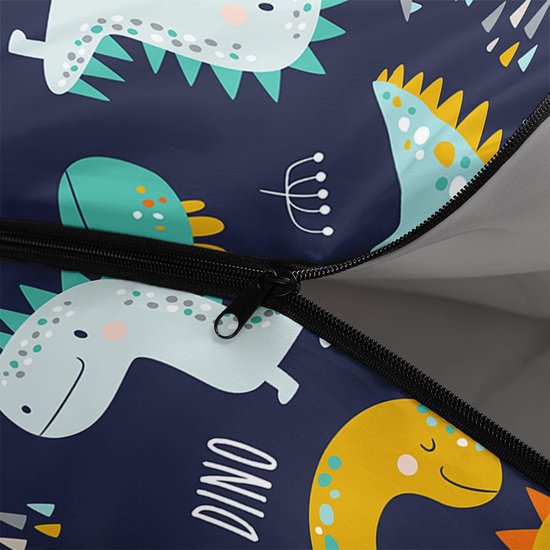 Kinderslaapzak - Draagbare slaapzak - Kamperen en wandelen - Lichtgewicht en waterdicht - 80 x 230 cm - Dinosaurus van Merkloos — afbeelding 3