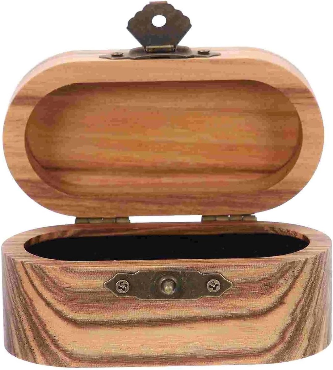 Plectrum Houder - Houten Box - Muziek Opslag - Handgemaakt Ontwerp - 8x4x4 cm - Lichtbruin