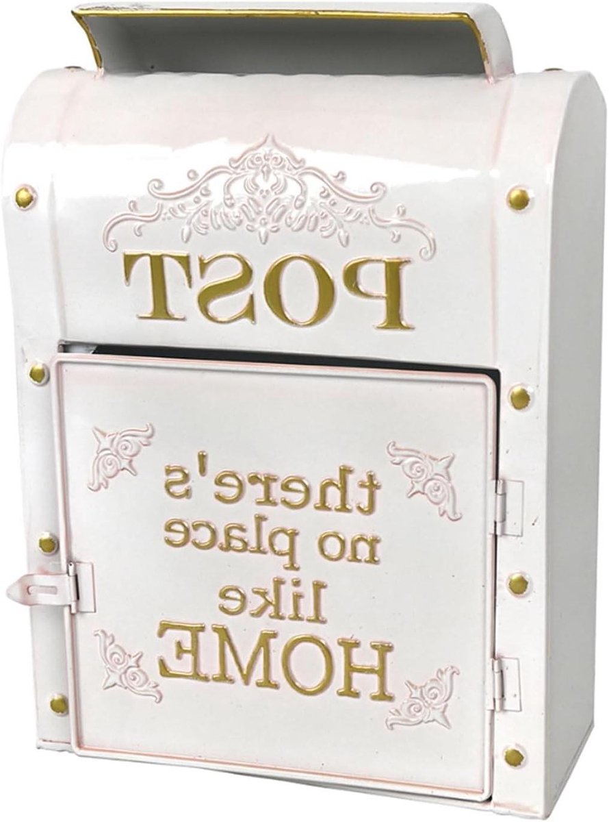 Brievenbus - Wandbrievenbus Buiten - Post Ontvangen - Landelijke Stijl - 10 x 4 x 13 Inch - Metaal