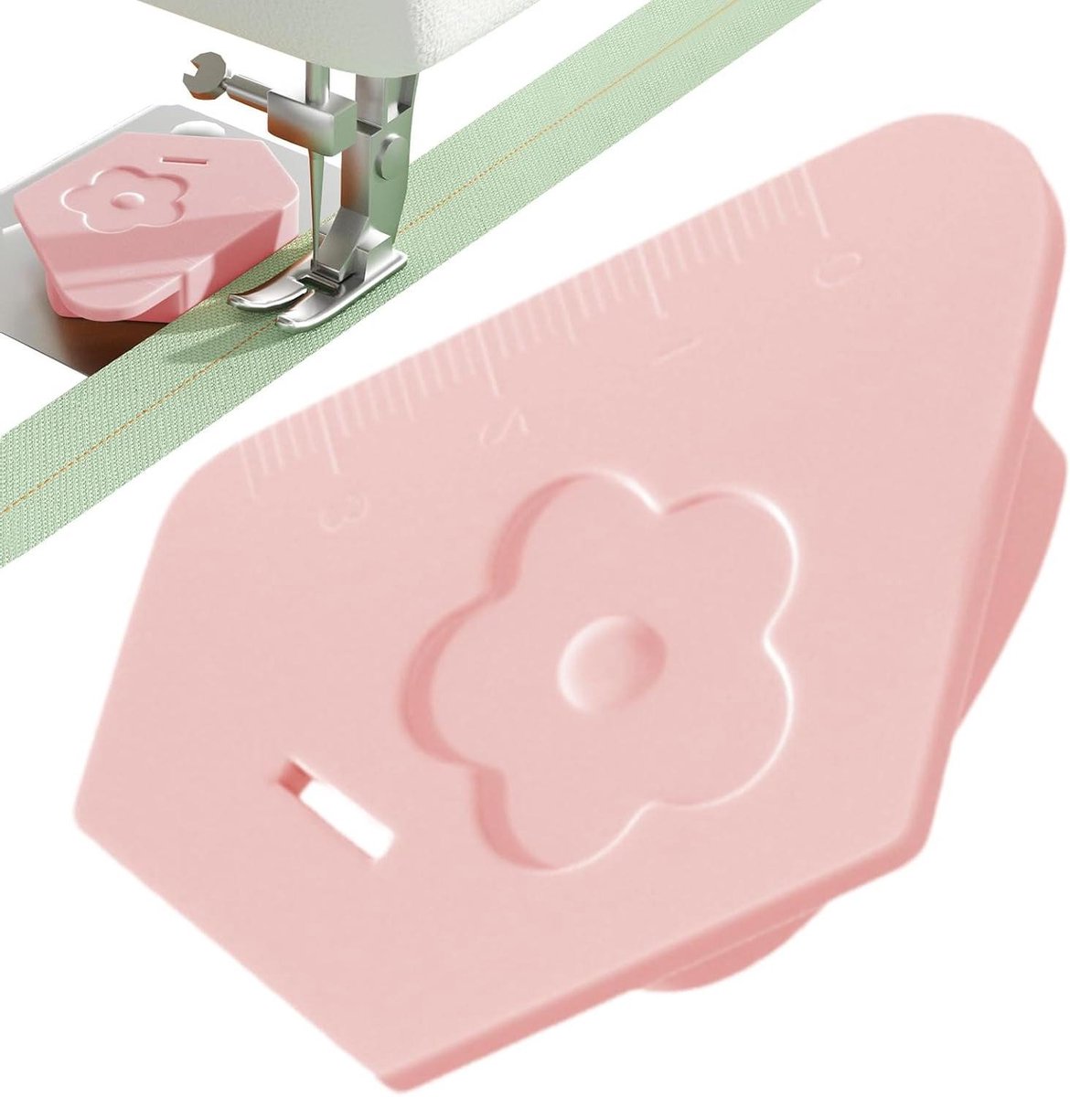 Naadgeleider Naaimachine - Naai Accessoire - Precisie Naaien - Magnetisch Ontwerp - 6.5 cm - Roze