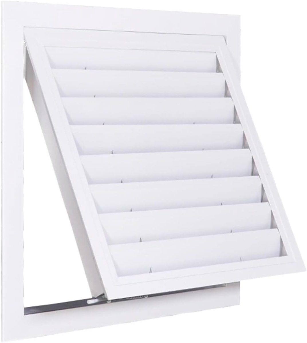 Metalen Ventilatie rooster - Wandrooster Aluminium - Luchtstroom Verbeteren - Corrosiebestendig - Rechthoekig - Wit