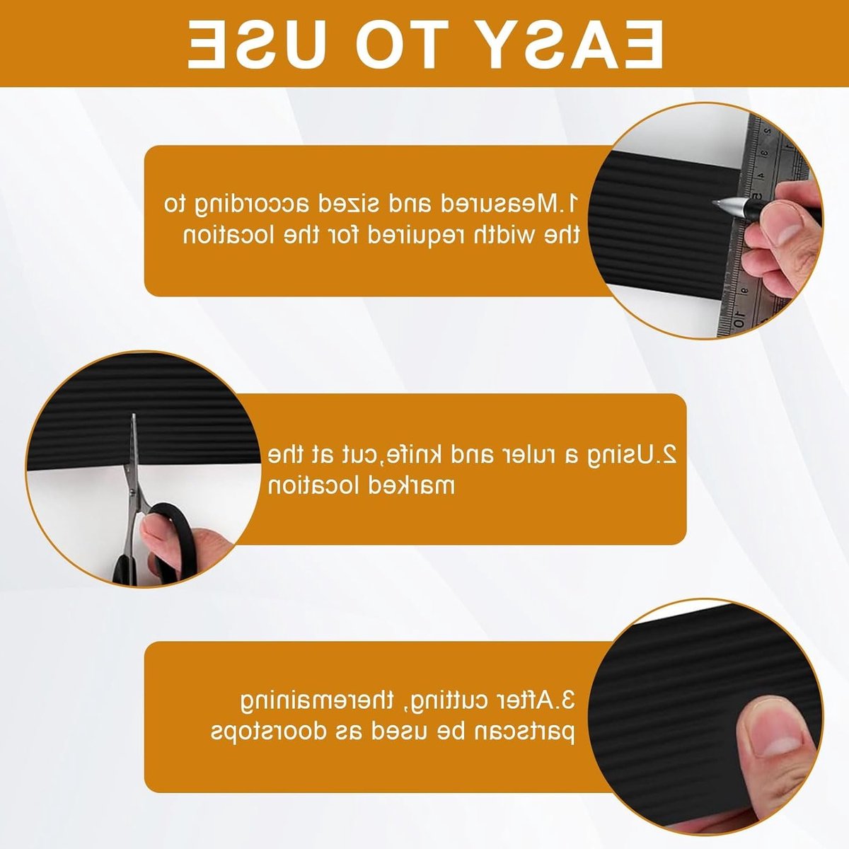 Drempelhelling van rubber, 1.5 cm x 5.5 cm x 100 cm, rolstoelhelling tot 800 kg, ideaal voor robotstofzuigers, kinderwagens en scootmobielen