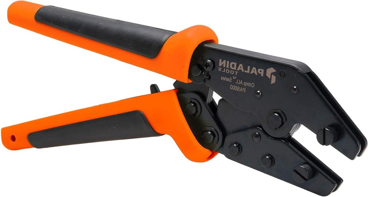 Krimptang - Krimp tool - Elektrische klussen - Minder kracht nodig - Verwisselbare matrijzen - Oranje