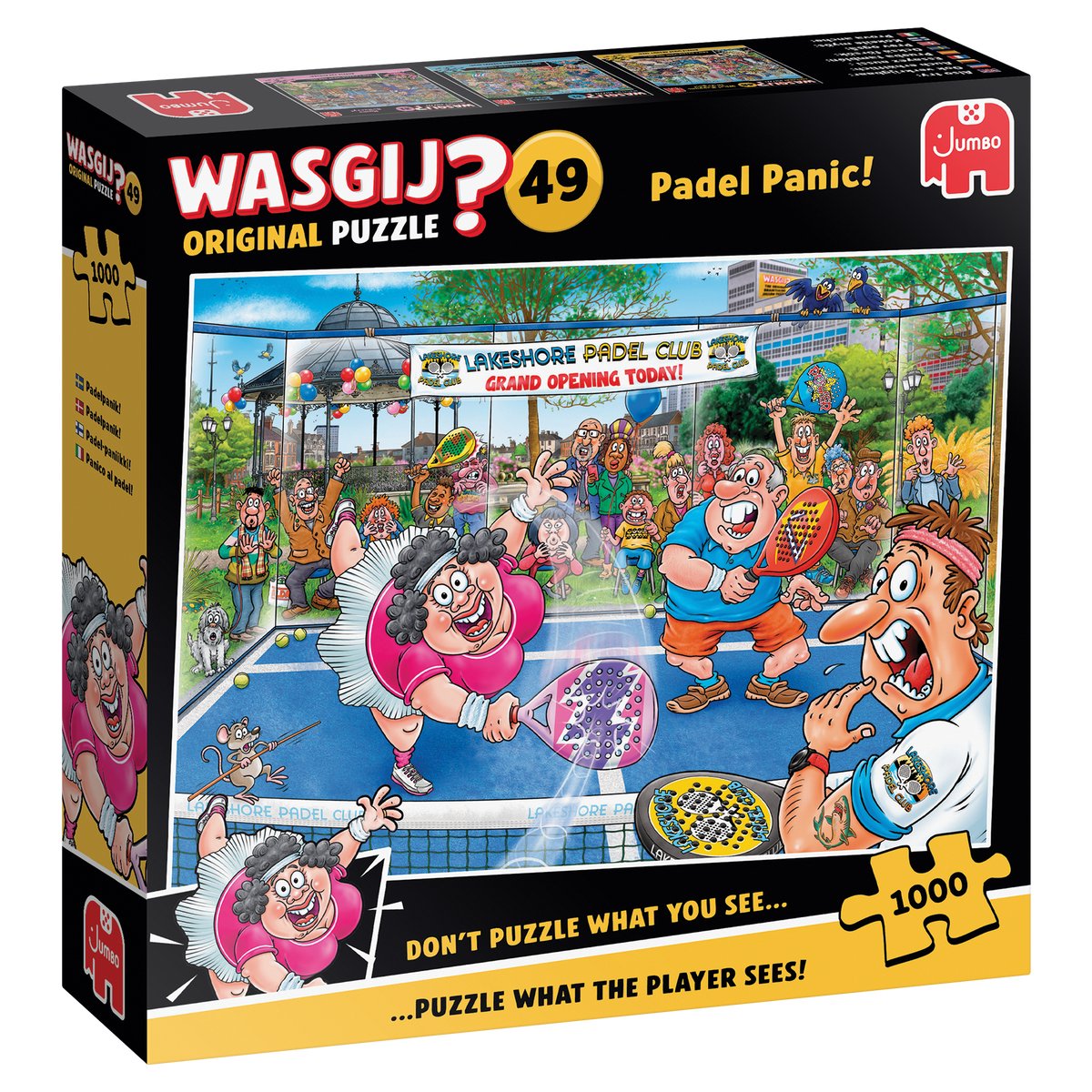Wasgij Original 49 - Paniek op de padelbaan! - 1000 stukjes