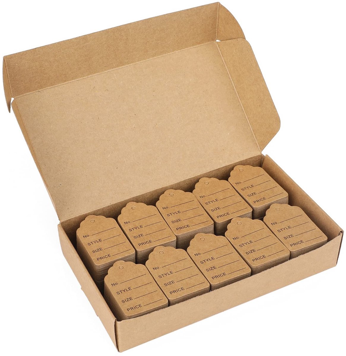 Allecto - G2PLUS 1000 Stuks Kleine Prijsetiketten - Mini-Prijskaarten - Hoogwaardig Karton - 3,2 x 5 cm - Perfect voor Rommelmarkten - Ideaal voor ...