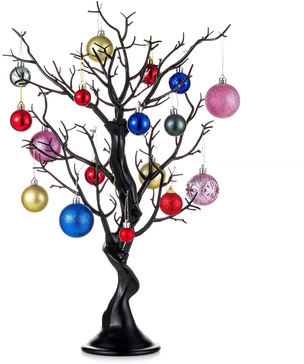 Allecto - Kunstmatige Halloween-boom - Decoratieve tafelboom - 58cm - Uniek design - Perfect voor feestelijke gelegenheden - Binnen en buiten gebruik