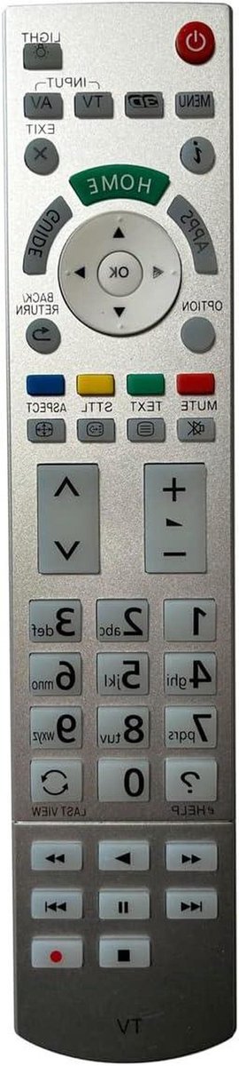 Afstandsbediening Televisie - Universele Bediening - TV Kijken - Directe Compatibiliteit - 17.78 x 5.08 x 1.27 cm - Zwart