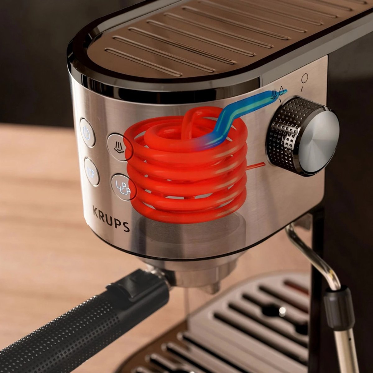 Krups Virtuoso Essential XP4418 Espresso machine - Zwart