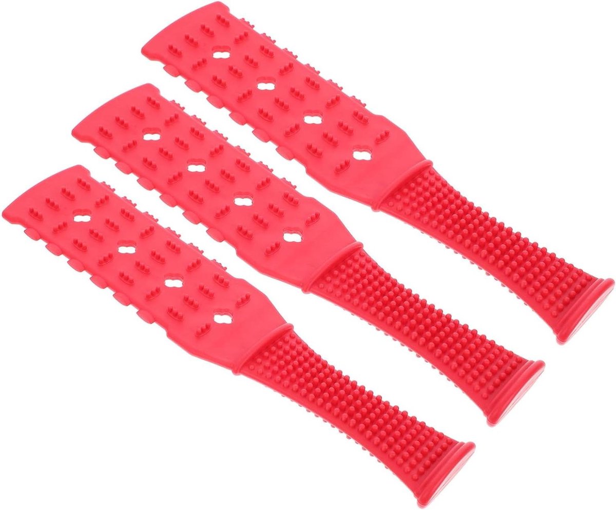 Handmassage Apparaat - Spierklopper - Spierontspanning - Dubbelzijdige Textuur - 28 cm - Rood