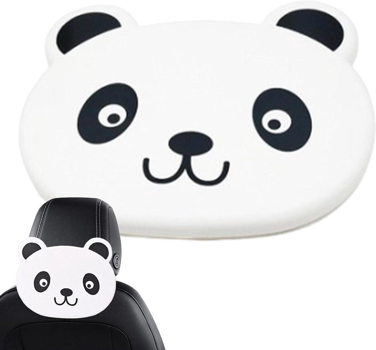 Eetbakje Voor Auto - Reis Tafel - Comfortabel Eten - Opvouwbaar Ontwerp - 23.5x19cm - Panda