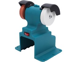 Zunate Elektrische Mini-bankslijpmachine Multifunctionele Polijstmachine voor 18V-21V Batterij (EU-stekker 100-240V)