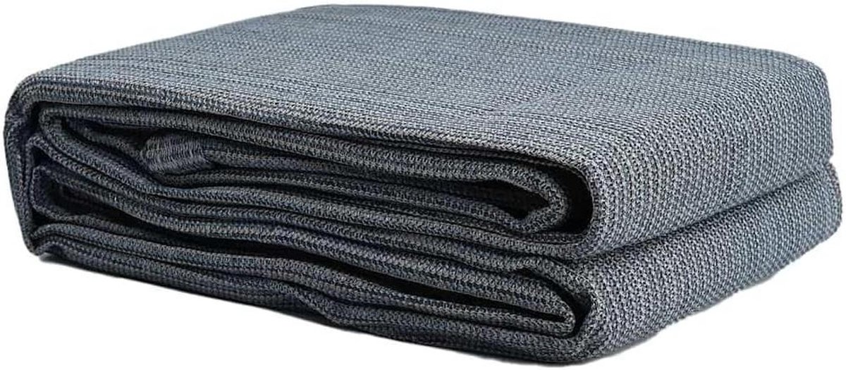 Tenttapijt - Buitentapijt Mat - Kamperen Tuin - UV-bestendig Ademend - 450 x 250 cm - Blauw Grijs