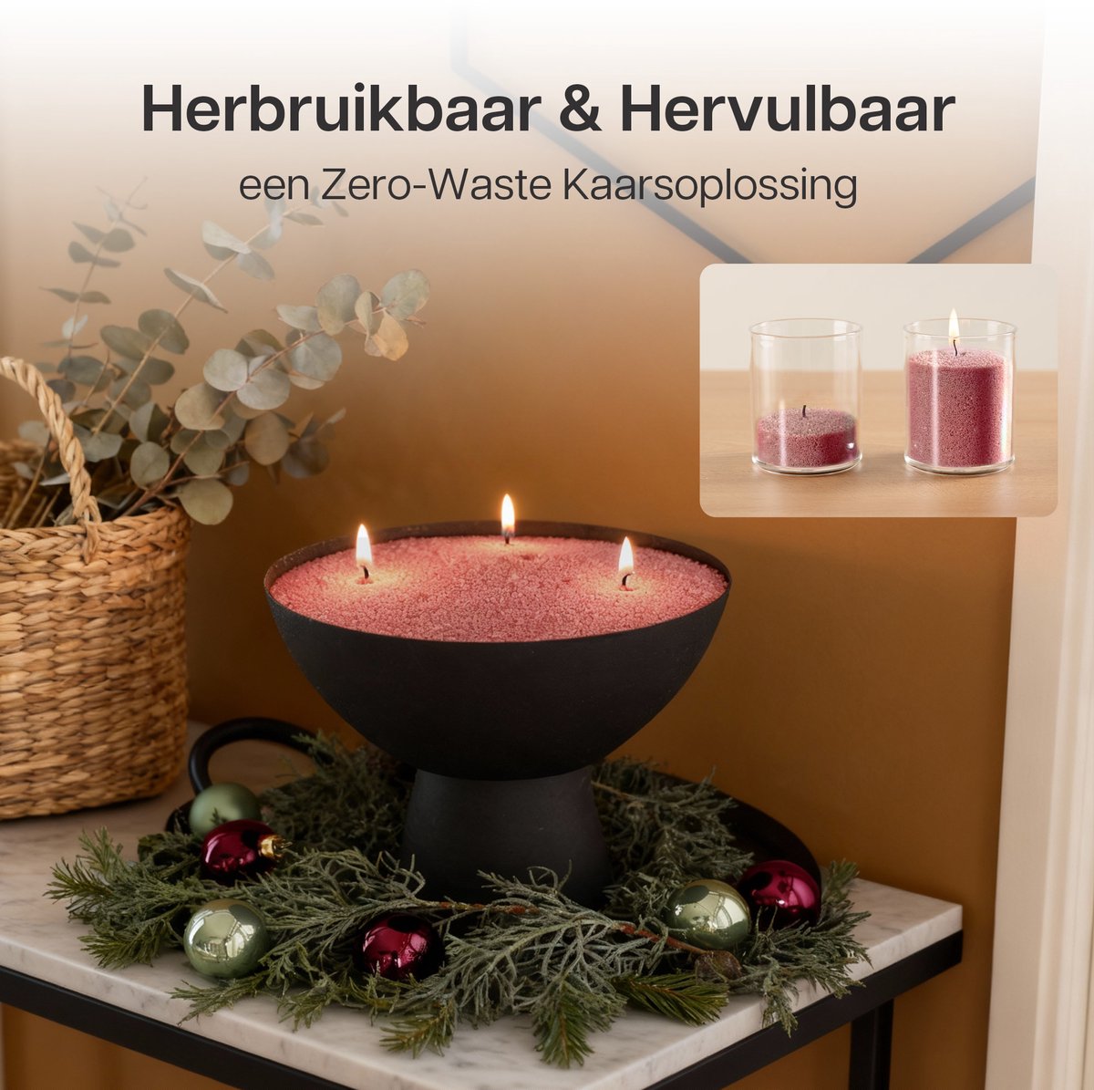Comforder Kaarsenzand Set met 4 Lonten - 400g Roze - Kaarsen maken voor Volwassenen - Kaarszand Was & Kaarsenwas - Burning Sand Wax - Kaars Zand Candle Making DIY Kit - 50 Branduren — afbeelding 2
