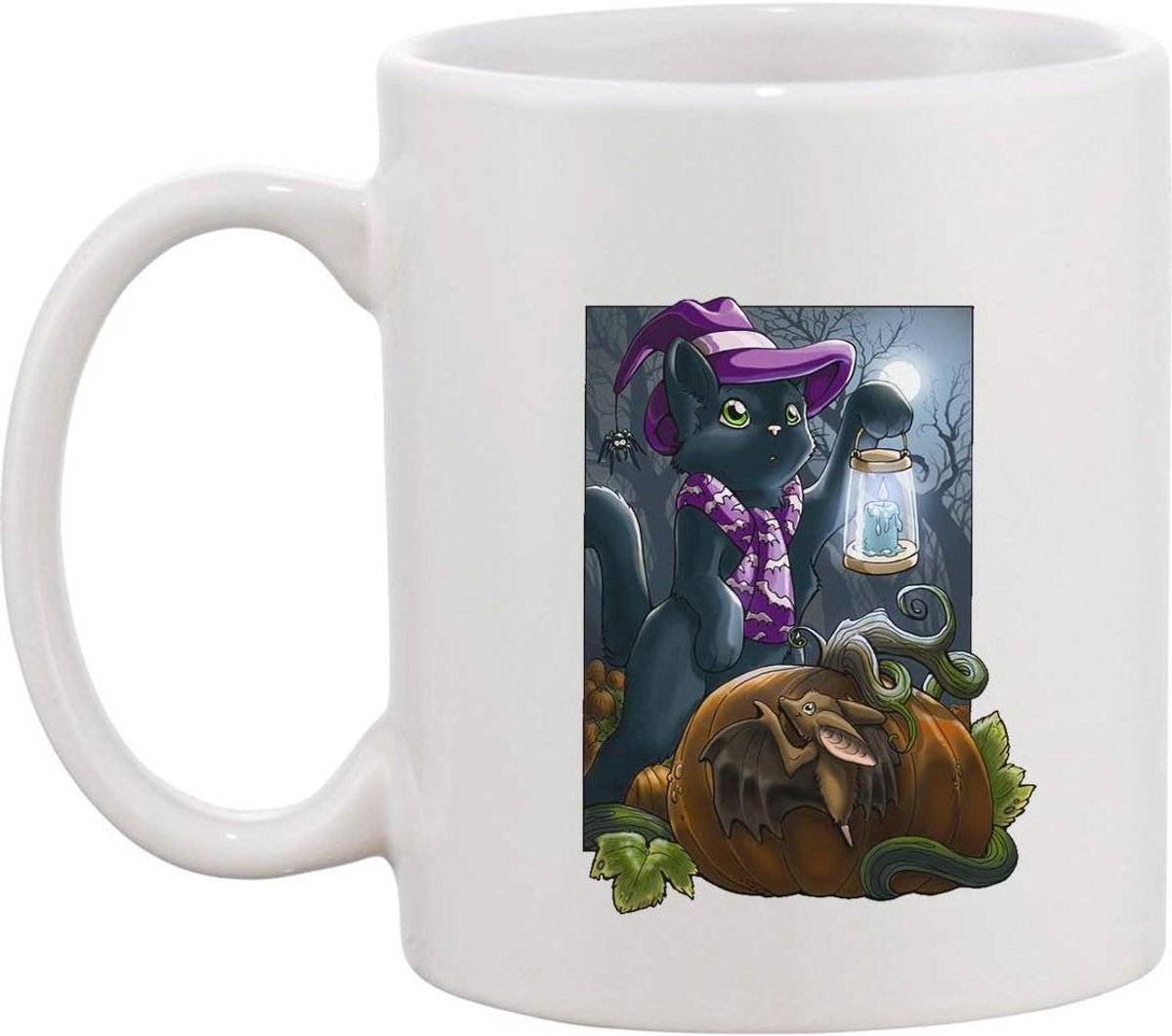 Keramische Mok - Koffiebeker Drinkglas - Dagelijks Gebruik - Met Opdruk - 350ml - Wit