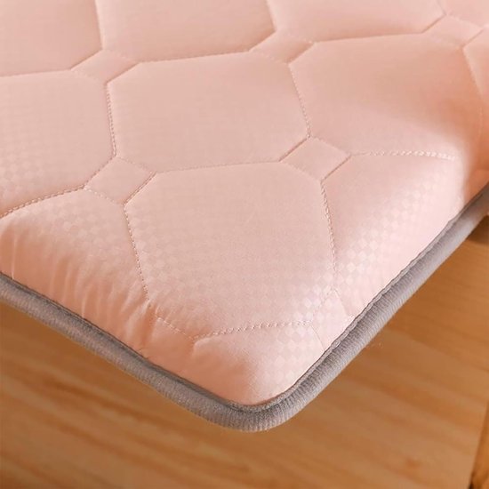 Opvouwbaar Matras - Gastenbed Vloermat - Comfortabel Slapen - Ademende Stof - 150x200cm - Roze — afbeelding 2