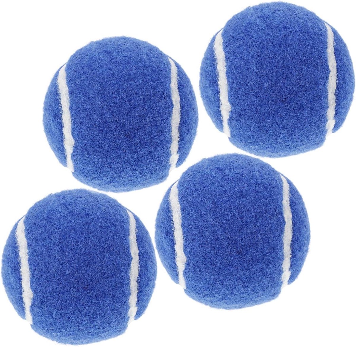 Tennisballen Set - Hondenballen Speelgoed - Sport & Spel - Hoge Elastische Rubber - 4 Stuks - Blauw