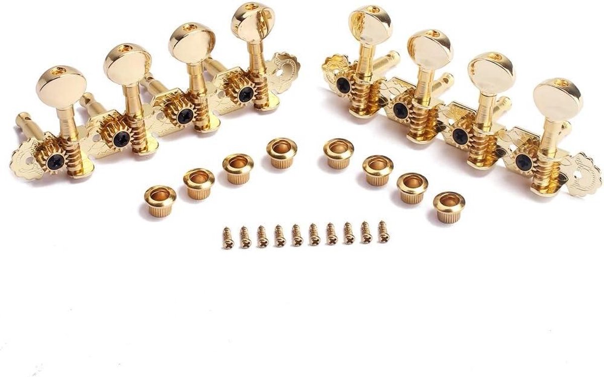 1 Set 4R4L Tuning Pegs Machine Heads Tuner voor Mandoline 8 Snaren Gitaar