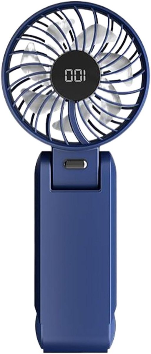 Handventilator - Zakventilator - Overal Koel - 100 Snelheden - 195 cm - Blauw