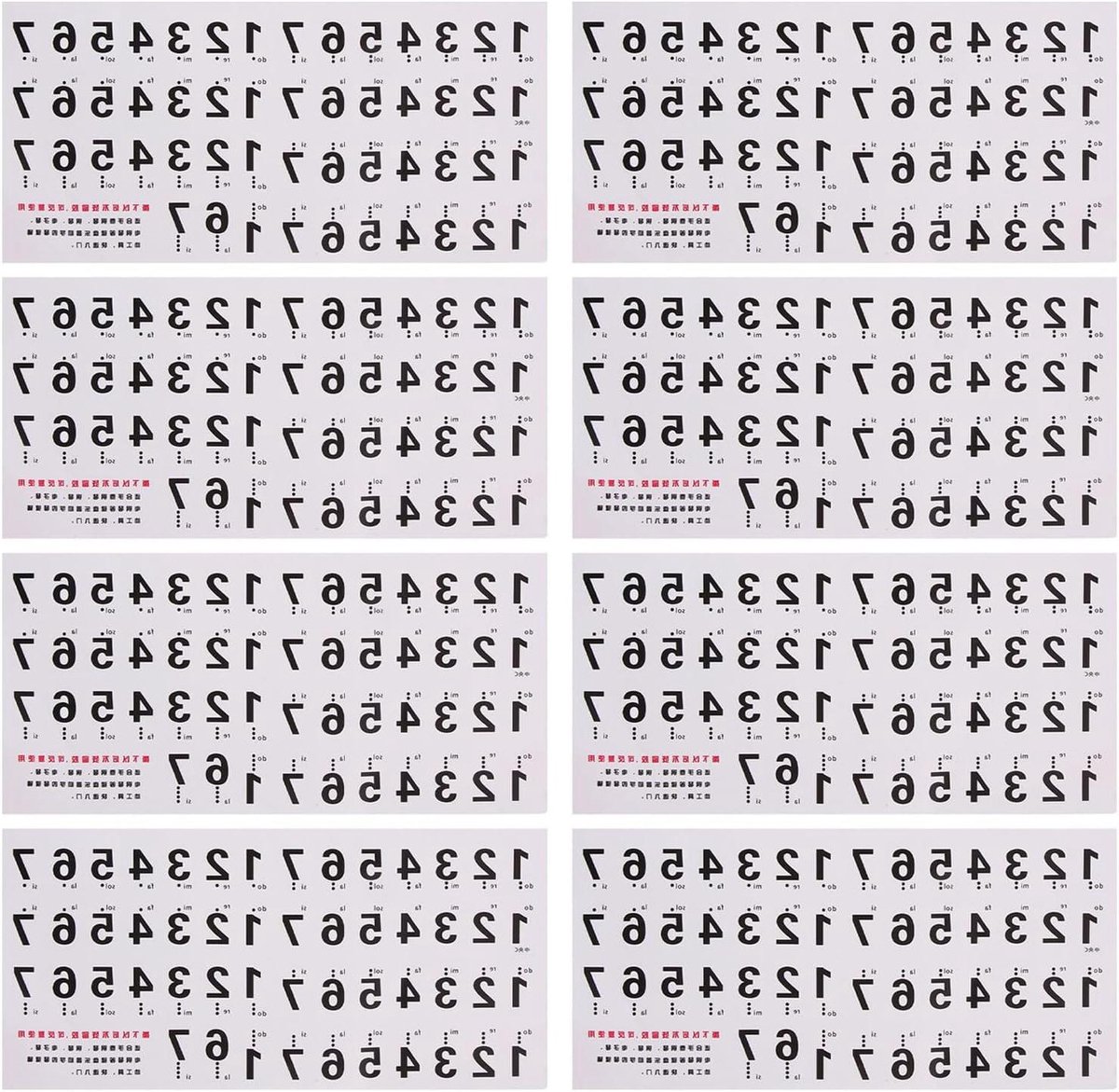 Piano Keyboard Stickers - Toetsen Muzieknoten - Muziek Leren - Verwijderbaar Vlekbestendig - 8 Vellen - Multicolor