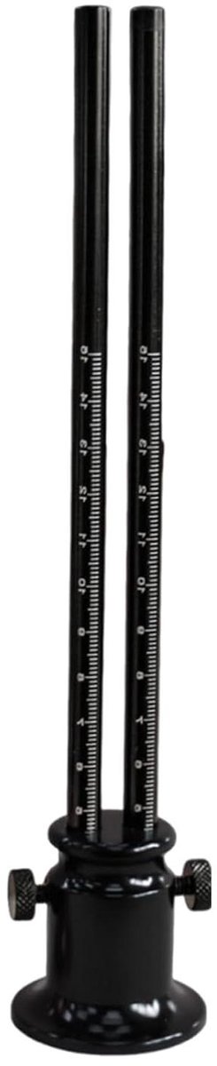 Wielmarkeringsmeter Houtbewerking - Krabbgereedschap Liniaal - Nauwkeurig Markeren - Dubbele Schaal - 25 cm - Zwart
