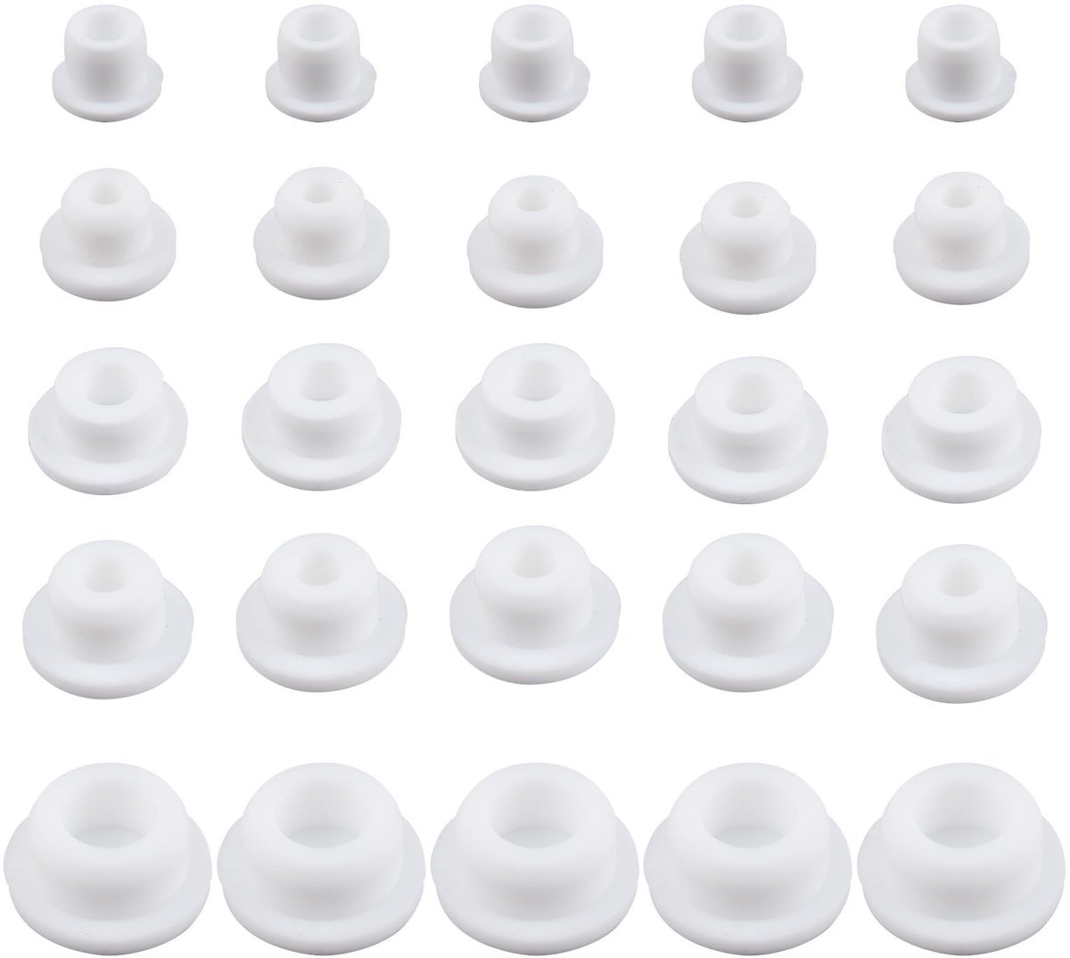Cosensi - Siliconen Bad Jet Covers, 25 Stuks, Wit