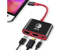 Cosensi – Dailygoods – Dailygoody – 3-in-1 Dock – Draagbare Docking Station – 4K HDMI – USB 3.0 – Switch Adapter – Geschikt voor Nintendo Switch/OLED – Compact formaat