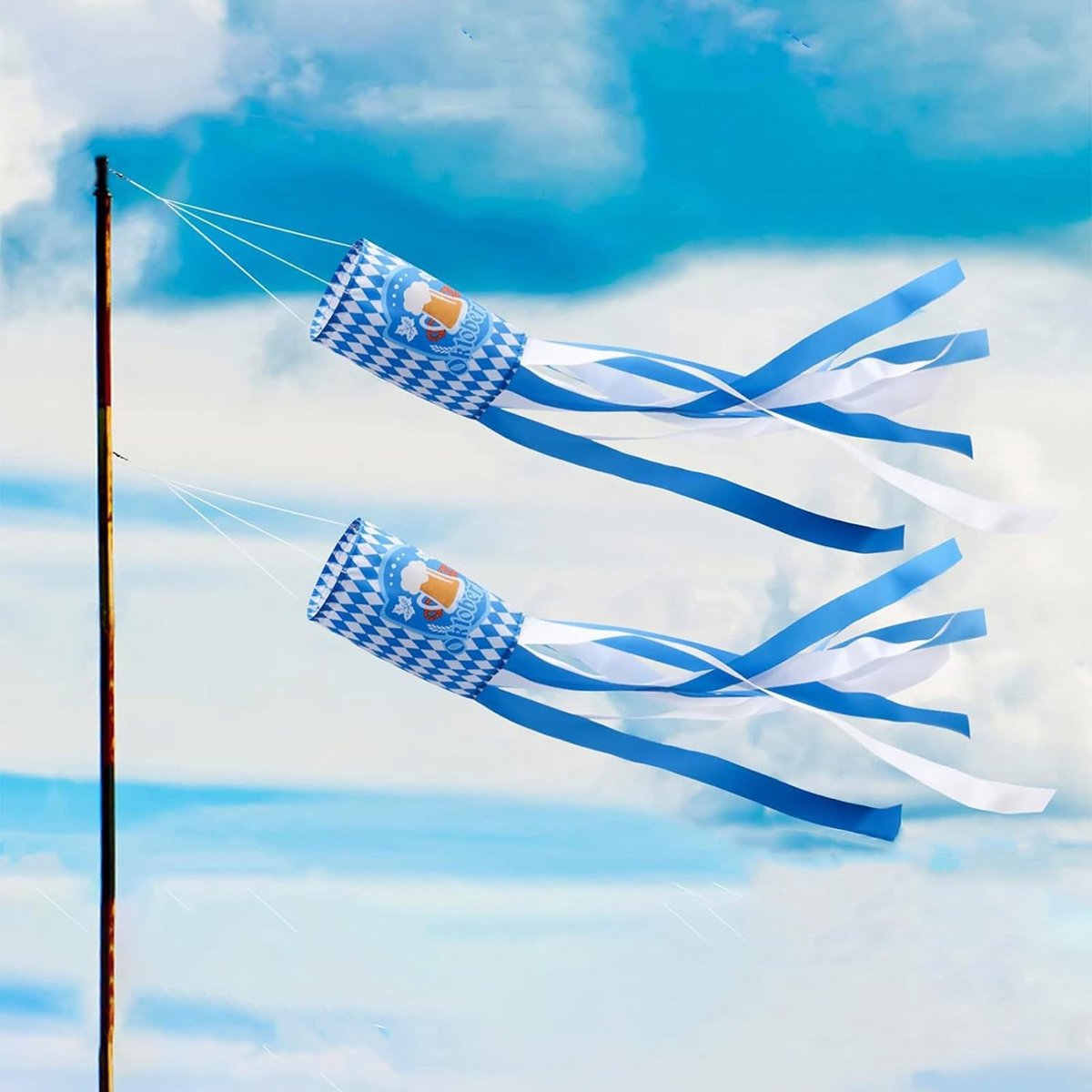 Cosensi - Dailygoods - 2 Stuks Windzakken van Polyester voor Buiten