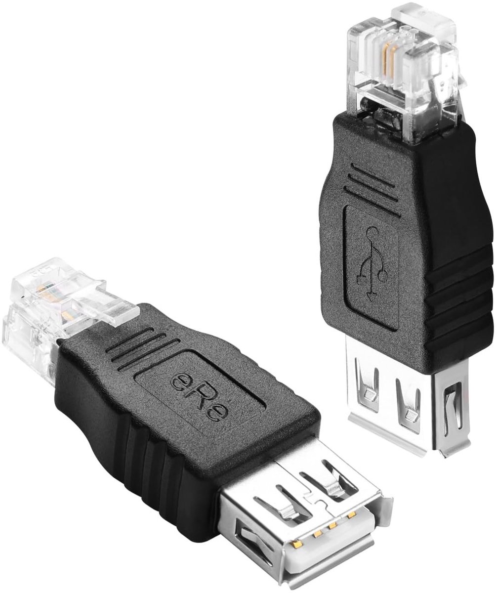 Cosensi - Dailygoods - RJ11 naar USB Adapter voor Telefoonlijnverbinding