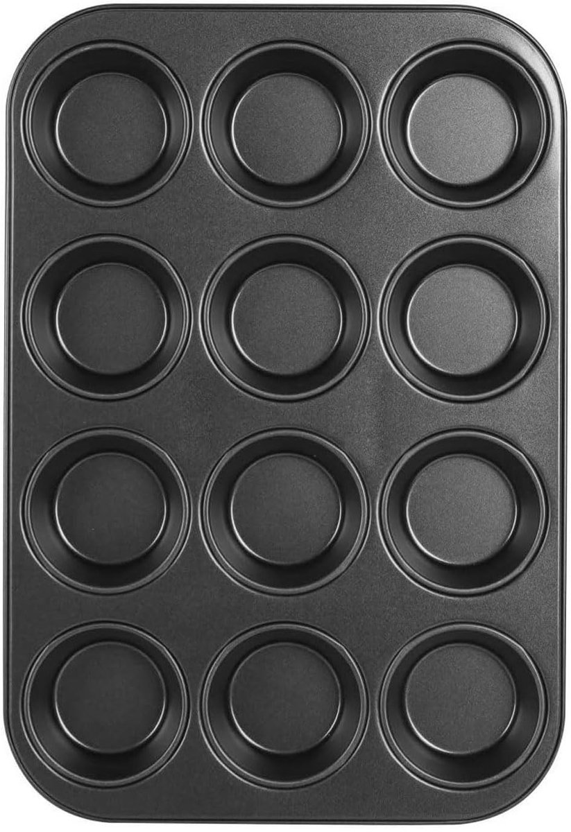 Cosensi - Anti-aanbak Muffinvorm voor 12 Muffins, BPA-vrij